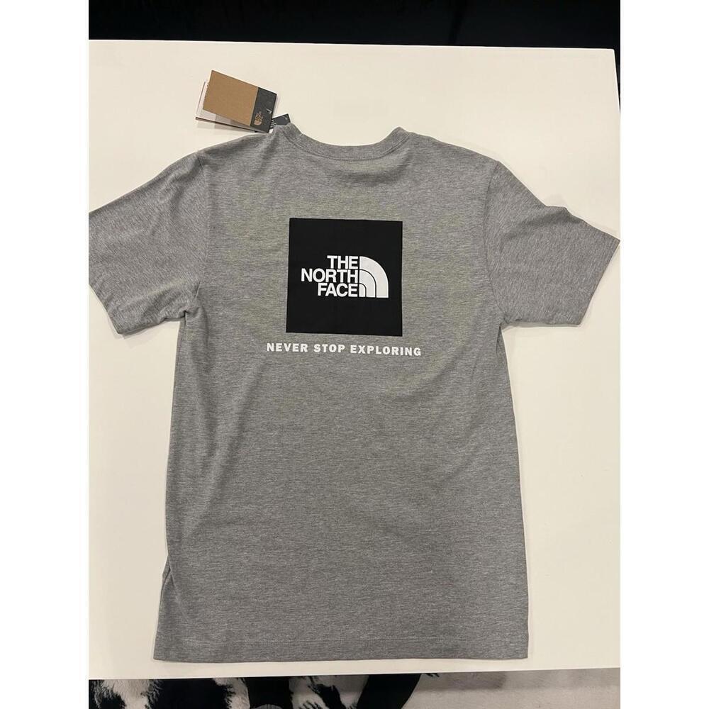 The North Face Evolution Box Never Stop Exploring T-Shirt Size Large Gray - Picture 3 of 5
